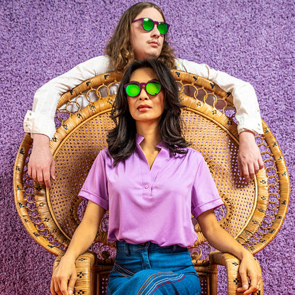 Round Vintage Sunglasses - Thanks, They're Vintage Dark Purple | Goodr