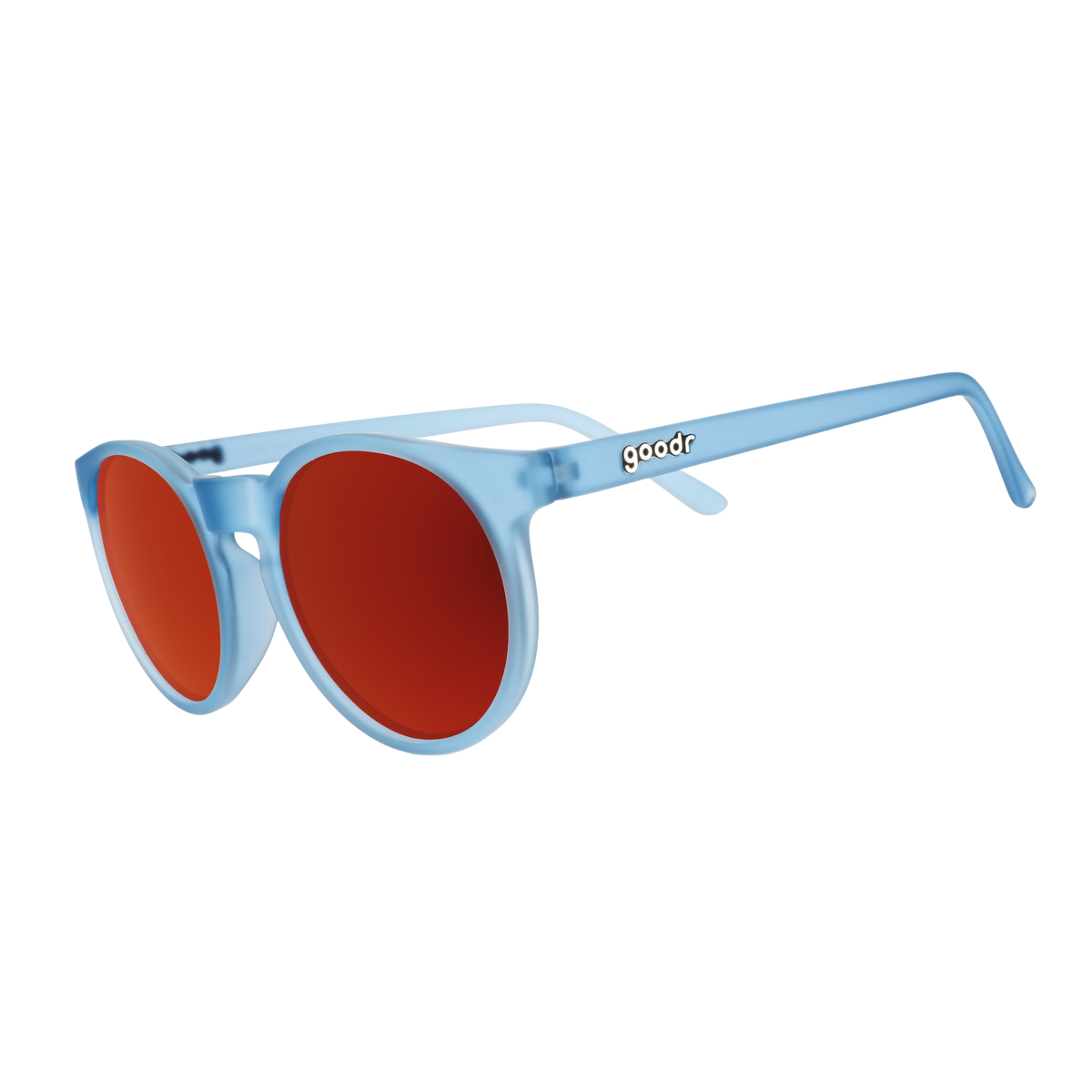 Blue Circle Sunglasses - VHS Soul in a 4K World Blue | Goodr