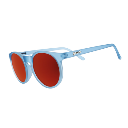 Blue Circle Sunglasses - VHS Soul in a 4K World Blue | Goodr