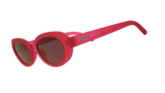 Hot Pink Oval Sunglasses - Dancing Through Dimensions Hot Pink | Goodr