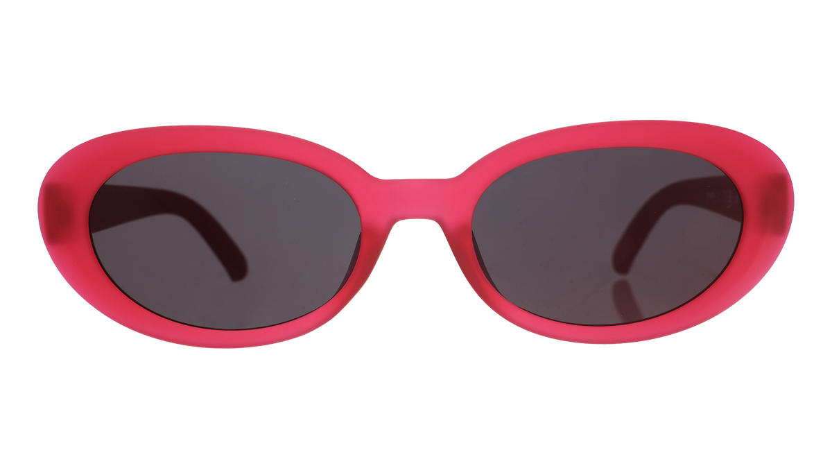 Hot Pink Oval Sunglasses - Dancing Through Dimensions Hot Pink | Goodr