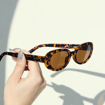 Oval Tortoiseshell Sunglasses - Karaoke Machine Solo Tortoiseshell | Goodr
