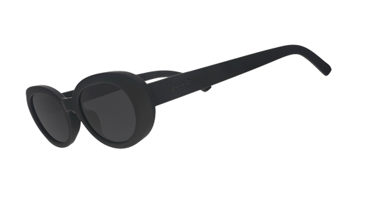 Black Oval Sunglasses - Always Having a Moment Black | Goodr