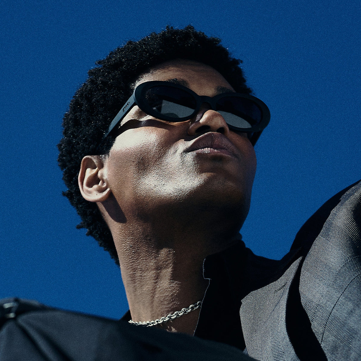 Black Oval Sunglasses - Always Having a Moment Black | Goodr