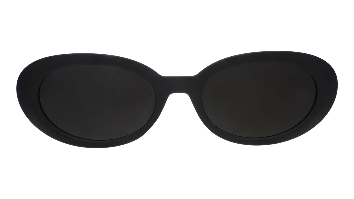 Black Oval Sunglasses - Always Having a Moment Black | Goodr