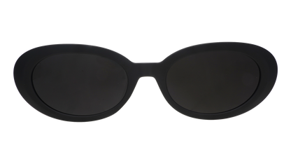 Black Oval Sunglasses - Always Having a Moment Black | Goodr