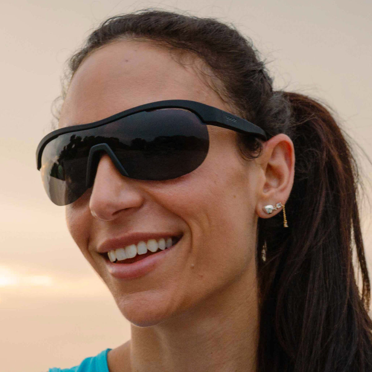 Sports Sunglasses - When the World Blurs Black | Goodr