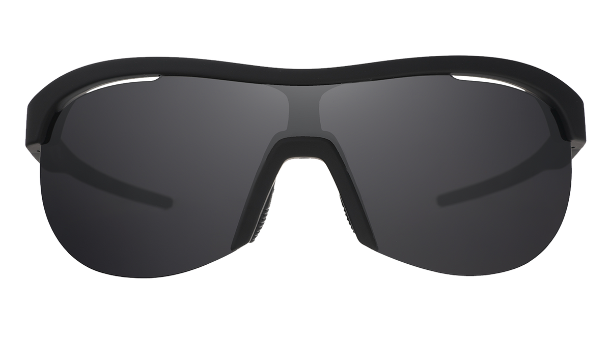 Sports Sunglasses - When the World Blurs Black | Goodr