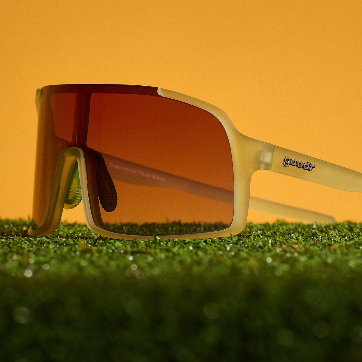 Chartreuse Sunglasses - Guacamole Face Mask Chartreuse | Goodr