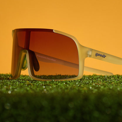 Chartreuse Sunglasses - Guacamole Face Mask Chartreuse | Goodr