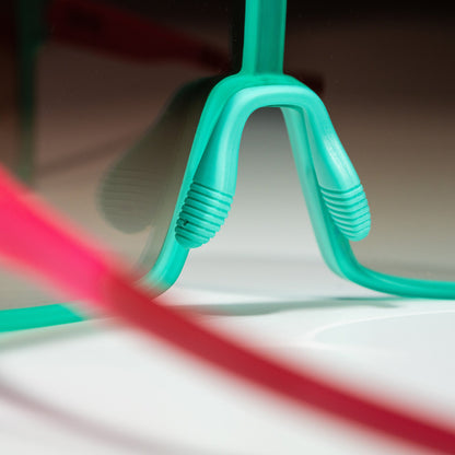 Teal and Pink Wrap Sunglasses - Speak of the Daredevil Teal | Goodr