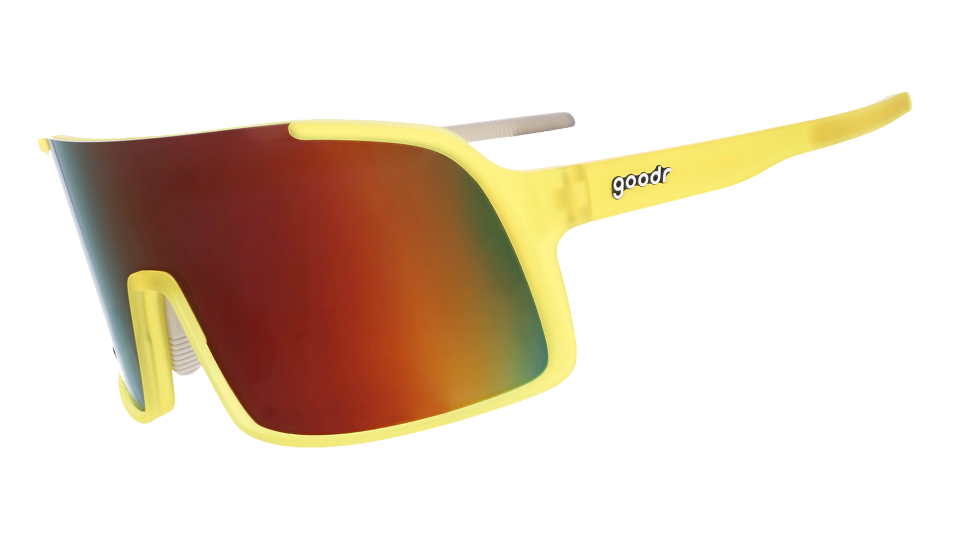 Yellow Wrap Sunglasses - Lives Life in All-Caps Yellow | Goodr