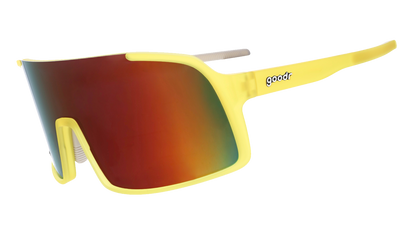Yellow Wrap Sunglasses - Lives Life in All-Caps Yellow | Goodr