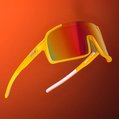 Yellow Wrap Sunglasses - Lives Life in All-Caps Yellow | Goodr