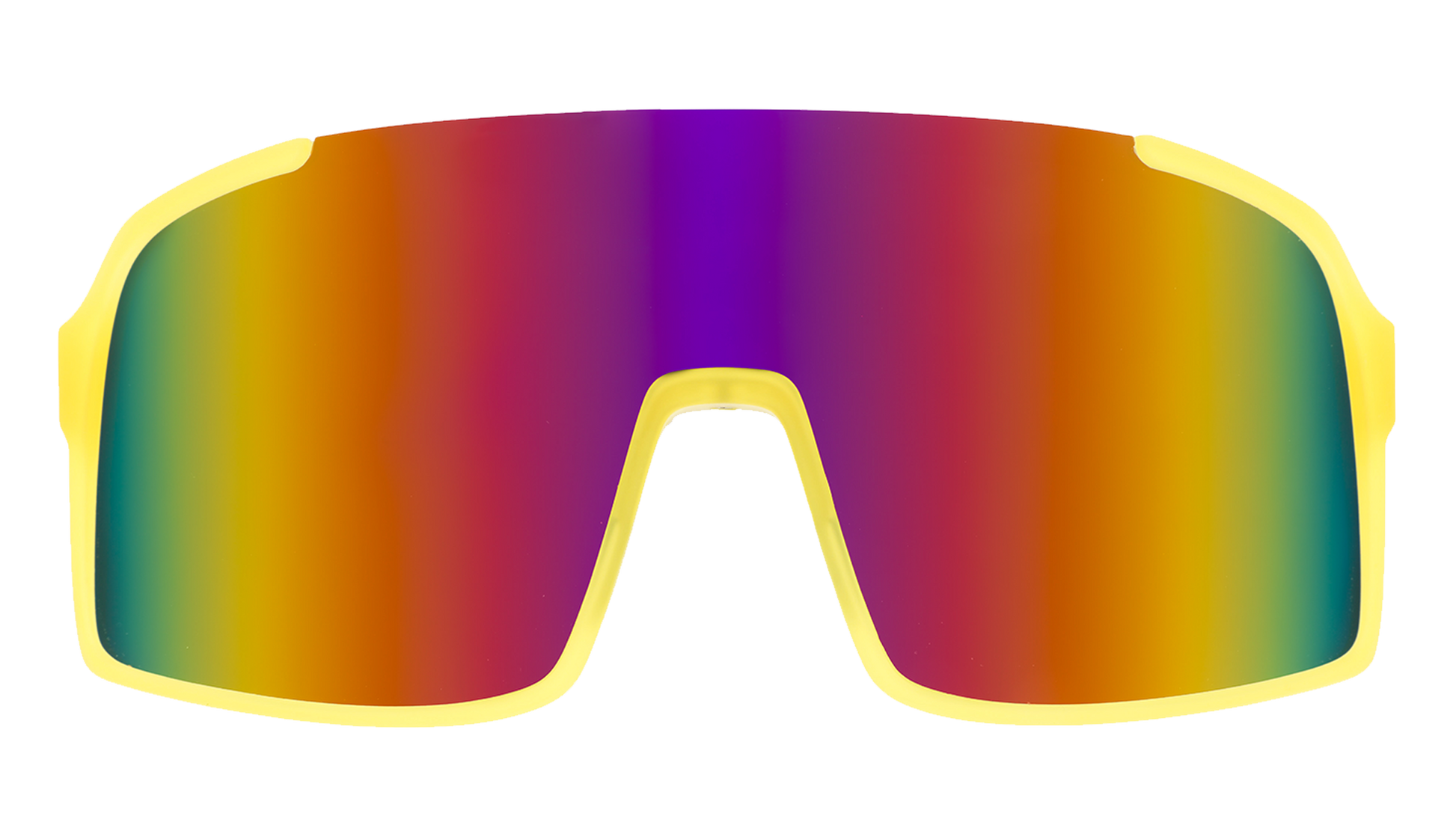 Yellow Wrap Sunglasses - Lives Life in All-Caps Yellow | Goodr