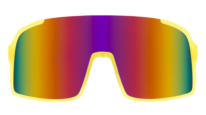 Yellow Wrap Sunglasses - Lives Life in All-Caps Yellow | Goodr