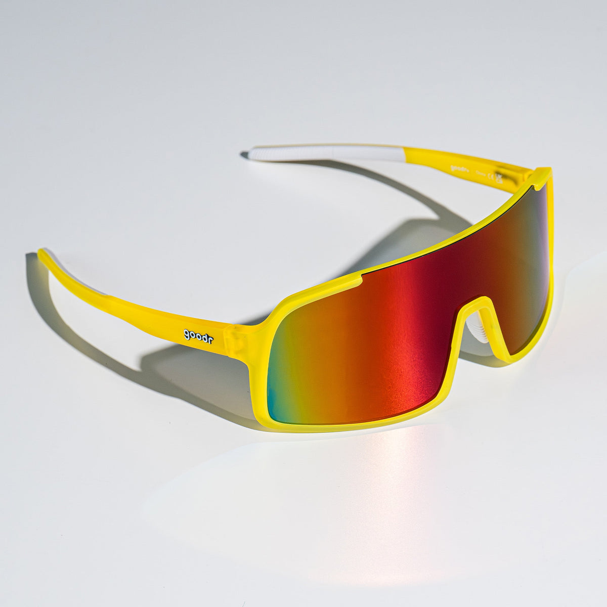 Yellow Wrap Sunglasses - Lives Life in All-Caps Yellow | Goodr