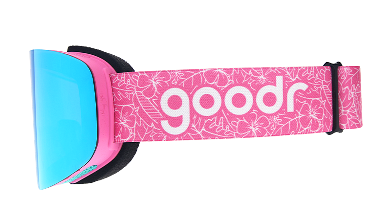 Pink Snow Goggles - Bunny Slope Dropout Pink | Goodr