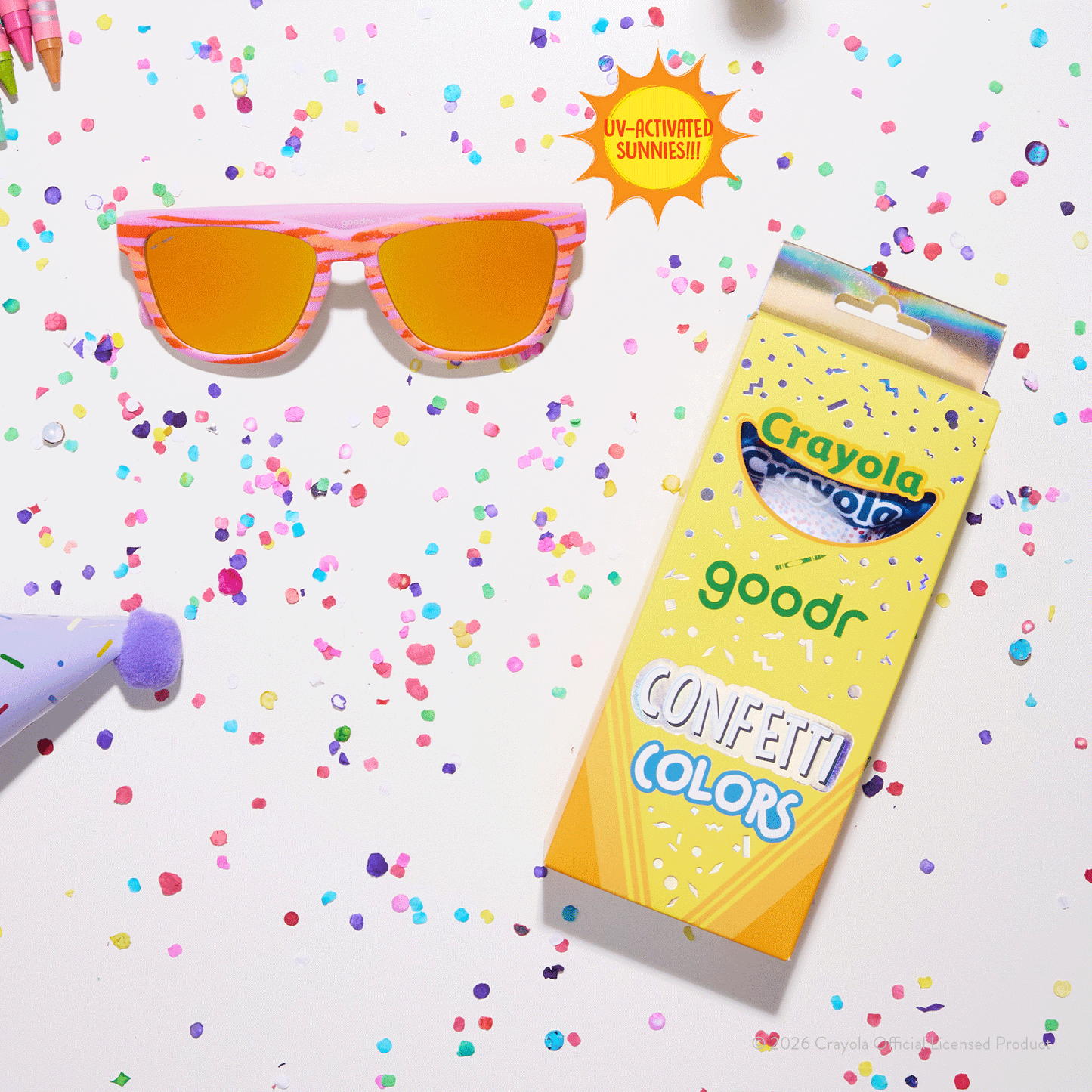 Crayola Sunglasses - Party Fish Party Fish | Goodr