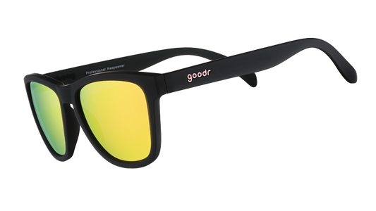Black & Pink Sunglasses - Professional Respawner Black | Goodr